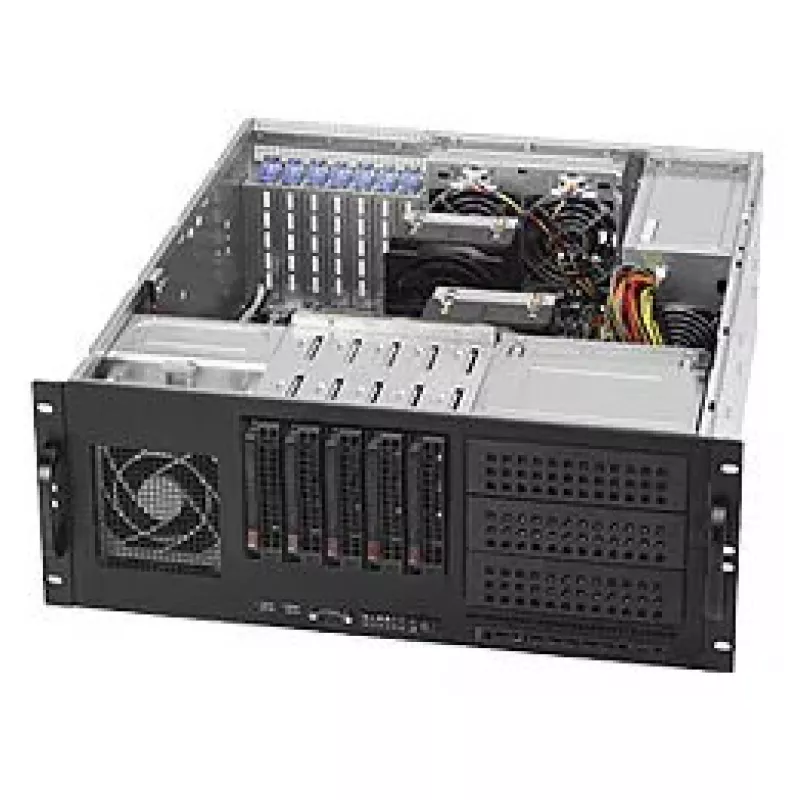 Serverio korpusas Supermicro SuperChassis 842TQC-668B stovo tipo juoda, pilka