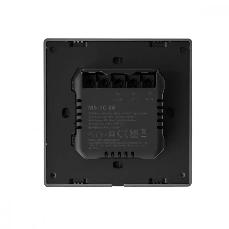 Išmanusis jungiklis Sonoff M5-1C-86 Juodas Laidinis Polikarbonatas 10A 2200W