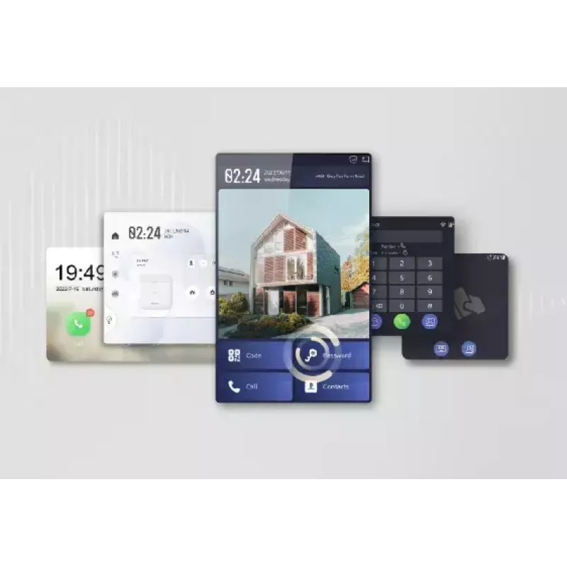Video domofonų sistema Hikvision DS-KD8003-IME1(B)/NS 2 MP juoda nerūdijantis plienas