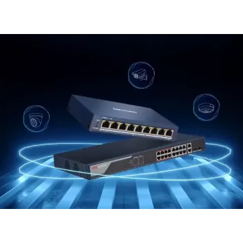Nevaldomas komutatorius Hikvision DS-3E0105-O 5 prievadų Fast Ethernet 10/100