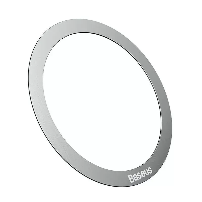 Magnetinis žiedas Baseus Halo serijos sidabrinis — 2 vnt. telefono laikiklis žiedas