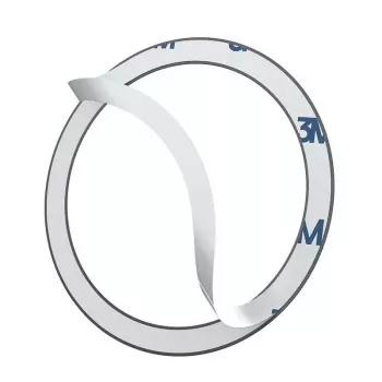 Magnetinis žiedas Baseus Halo MagSafe juodas — 2 vnt. magnetinių telefono žiedų laikiklių