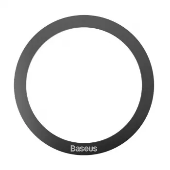 Magnetinis žiedas Baseus Halo MagSafe juodas — 2 vnt. magnetinių telefono žiedų laikiklių