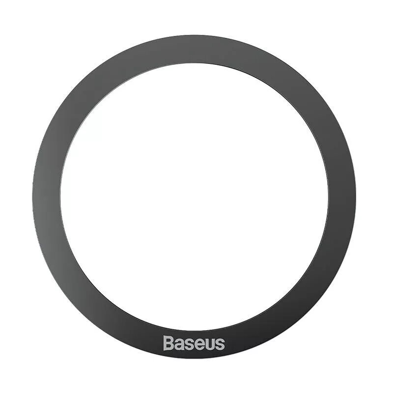 Magnetinis žiedas Baseus Halo MagSafe juodas — 2 vnt. magnetinių telefono žiedų laikiklių