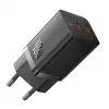 Baseus sieninis įkroviklis GaN5 40W, 2x USB C (Juoda)
