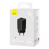 Baseus sieninis įkroviklis GaN5 40W, 2x USB C (Juoda)