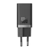 Baseus sieninis įkroviklis GaN5 40W, 2x USB C (Juoda)