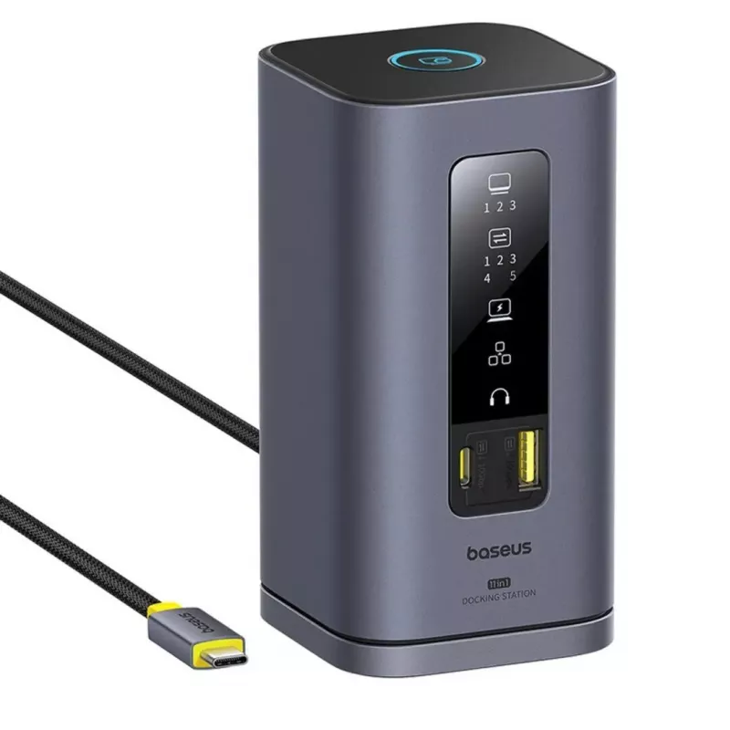 Prijungimo stotelė Baseus Spacemate Series 11-in-1, skirta Mac, pilka