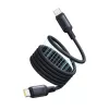 USB-C į USB-C kabelis Baseus PicoGo 1 m, juodas, duomenų perdavimas iki 0,48 Gbit/s