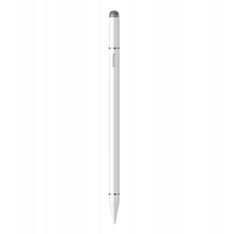 Stylus Baseus Smooth Writing III 3-in-1 magnetinė versija — pasyvus, baltas