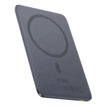 Nešiojama išorinė baterija Baseus PicoGo Ultra-plonas 5000 mAh, 20 W išvestis, belaidis įkrovimas, USB-C, pilka