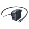 Įkroviklis Baseus EnerCore CJ11 Fast Charger 3C 67W — 3× USB-C, kintamosios srovės įvestis, juodas