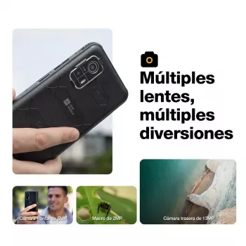 Išmanusis telefonas AGM H Max — 6.56 colio ekranas, Android 14, 4 GB RAM, 256 GB, Dual SIM, 10000 mAh, IP68, juoda