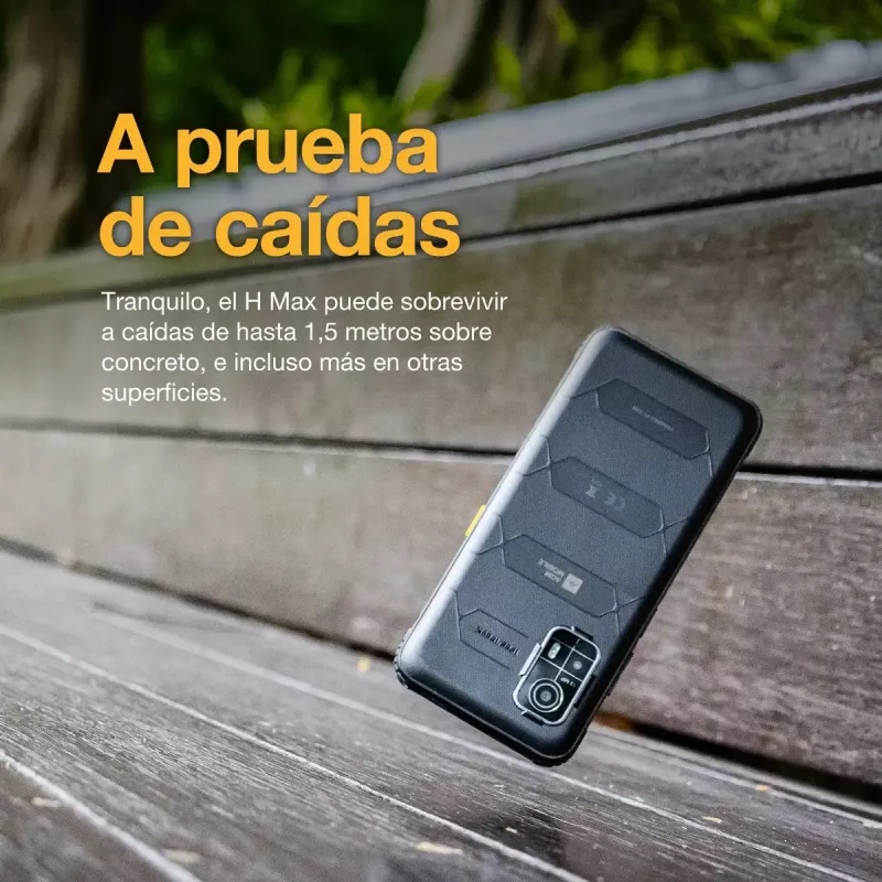 Išmanusis telefonas AGM H Max — 6.56 colio ekranas, Android 14, 4 GB RAM, 256 GB, Dual SIM, 10000 mAh, IP68, juoda