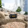 Vakarėlių garsiakalbis Beafon AGM Mag Rock — belaidis 8 W, baterija 1800 mAh, iki 10 val., juoda / oranžinė, mygtukinis garsumo valdymas