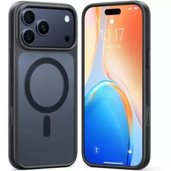 Apsauginis telefono dėklas Torras Guardian-Magnetic Series, skirtas iPhone 17 Pro Max – juodas