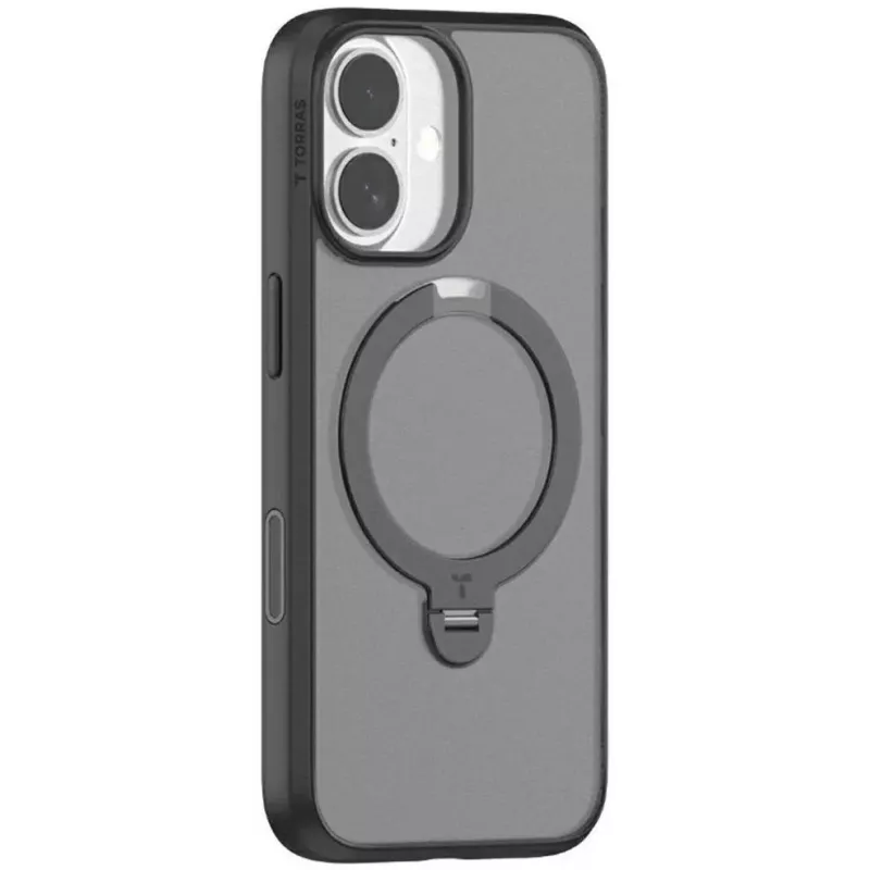 Torras Spin Series telefono dėklas, skirtas iPhone 17 – juodas, plonas lengvas apsauginis dangtelis