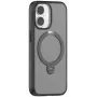 Torras Spin Series telefono dėklas, skirtas iPhone 17 – juodas, plonas lengvas apsauginis dangtelis