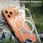 Telefono dėklas Torras Ostand Spin Series skirtas iPhone 17 Pro Max Clear – permatomas apsauginis gaubtas