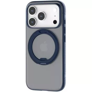 Apsauginis telefono dėklas Torras Fitness Series, skirtas iPhone 17 Pro — tamsiai mėlynas