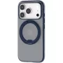 Apsauginis telefono dėklas Torras Fitness Series, skirtas iPhone 17 Pro — tamsiai mėlynas