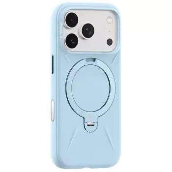 Torras Ostand Spin Softune serijos telefono dėklas iPhone 17 Pro Max – melsvai mėlynas