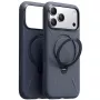 Torras Spin Softune serijos telefono dėklas, skirtas iPhone 17 Pro, tamsiai mėlynas, minkštas apsauginis dangtelis