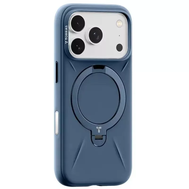 Torras Softune serijos telefono dėklas, skirtas „iPhone 17 Pro Max“, tamsiai mėlynas