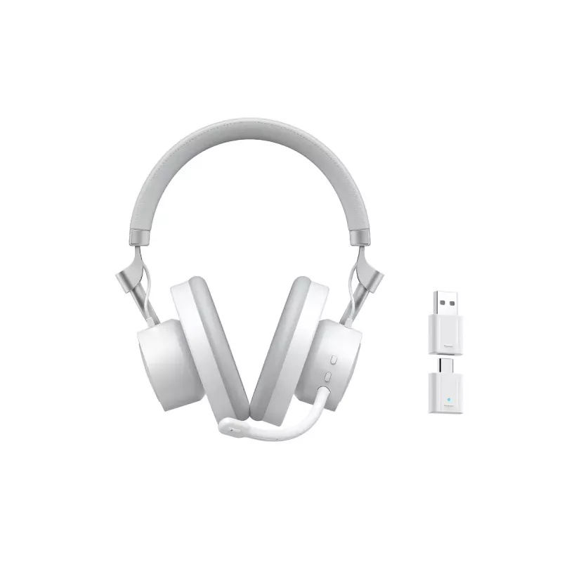 Ausinės HAVIT Fuxi-H8 — belaidės ir laidinės, Bluetooth, 20–20000 Hz, 10 m atstumas, 300 g, balta
