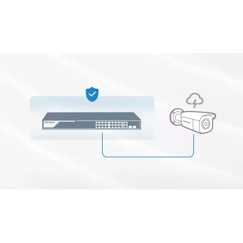 Nevaldomas komutatorius Hikvision DS-3T0510HP-E/HS