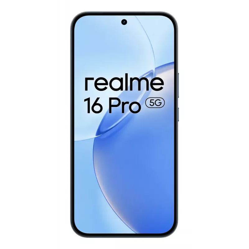 Išmanusis telefonas REALME 16 PRO — 6,8 col. (17,3 cm) 5G, MediaTek Dimensity, 8 GB RAM, 256 GB, 200 MP dviguba kamera, 6500 mAh, pilka