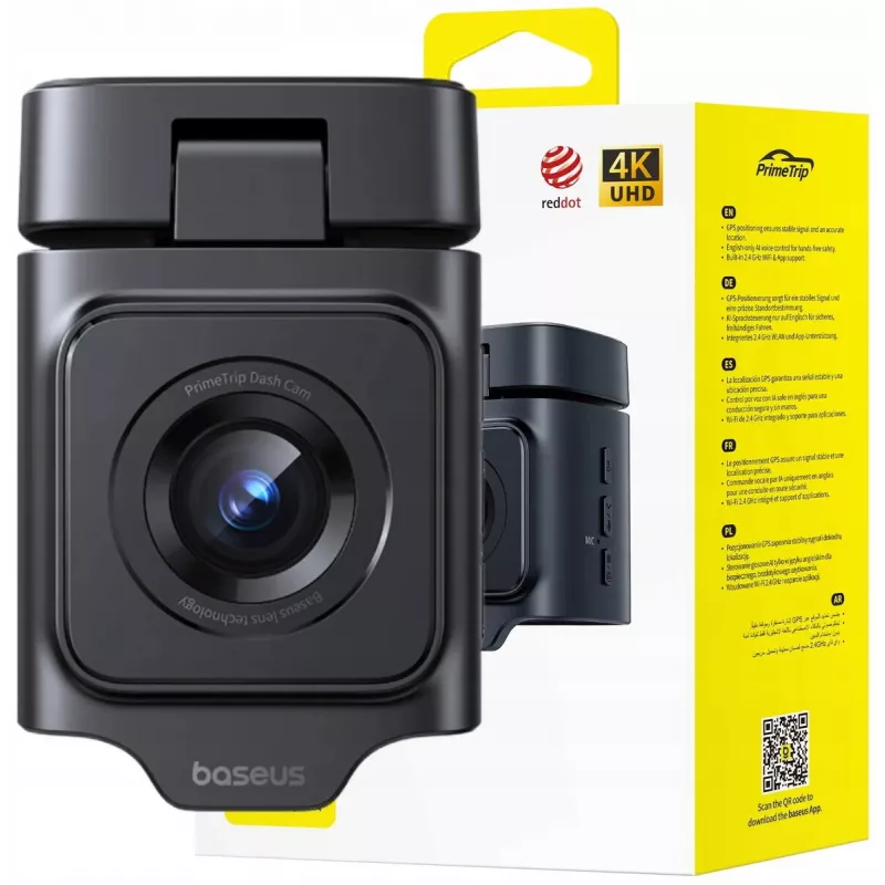 Dash Cam Baseus PrimeTrip VD1 Pro — 4K, Super Capacity, juoda