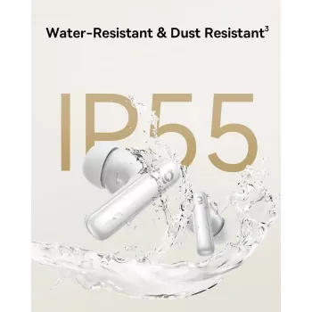True Wireless Earbuds Baseus Bowie MP1 TWS Moon White – į ausis įdedamos Bluetooth stereo ausinės