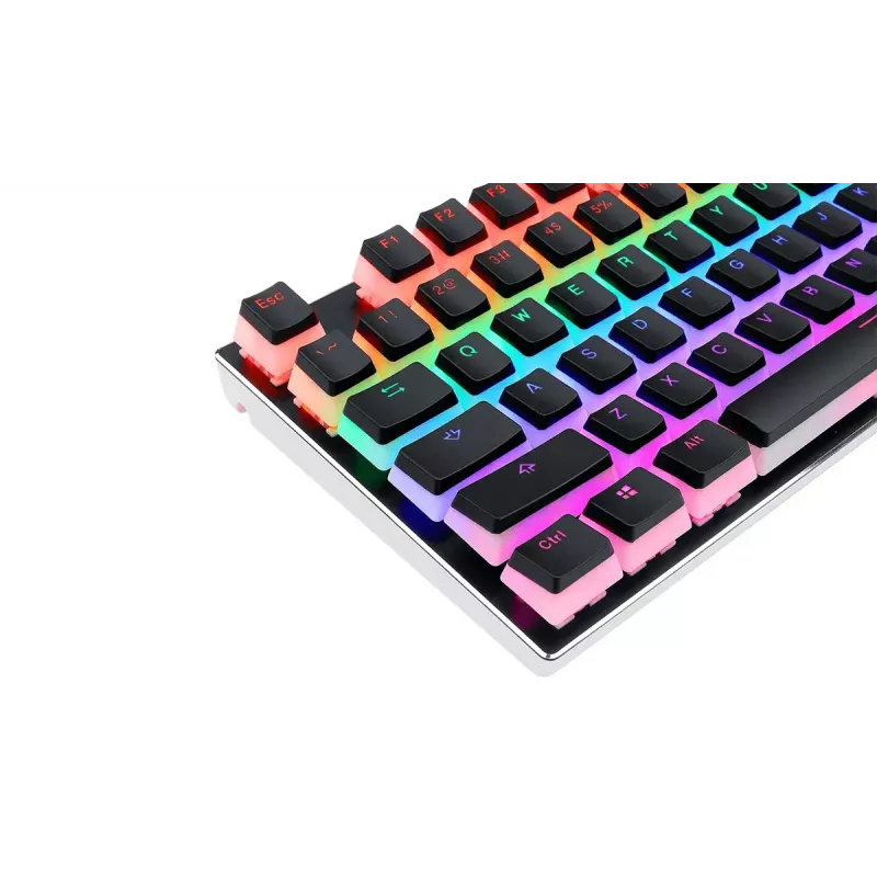 Mechaninių klavišų dangtelių rinkinys REDRAGON A130 PBT Doubleshot — juoda