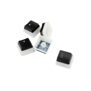Mechaninių klavišų dangtelių rinkinys REDRAGON A130 PBT Doubleshot — juoda