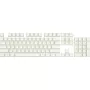 Klavišų dangtelių rinkinys REDRAGON A130 PBT Doubleshot White — pakaitiniai klavišų dangteliai, PBT medžiaga, „doubleshot“ legendos
