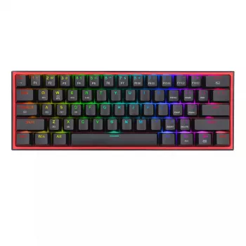 Klaviatūra REDRAGON FIZZ PRO K616-RGB B Žaidimų USB RF Belaidė Bluetooth QWERTY Juoda Raudona