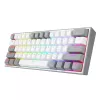 Mechaninė klaviatūra REDRAGON K617-RGB Fizz laidinė USB pilka balta