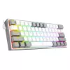 Mechaninė klaviatūra REDRAGON K617-RGB Fizz laidinė USB pilka balta