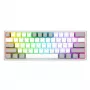 Mechaninė klaviatūra REDRAGON K617-RGB Fizz laidinė USB pilka balta