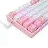 Mechaninė klaviatūra REDRAGON K617-Fizz RGB — laidinė USB, rožinė/baltas, 1,5 m laidas