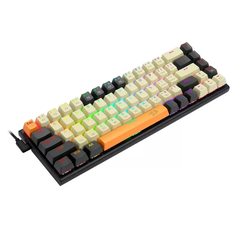 Klaviatūra REDRAGON K633CGO-RGB Ryze mechaninė laidinė USB juoda balta
