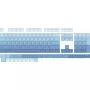 Mechaninė žaidimų klaviatūra REDRAGON A134 Ombre Blue RGB apšvietimas, kompaktiškas išdėstymas, laidinis USB