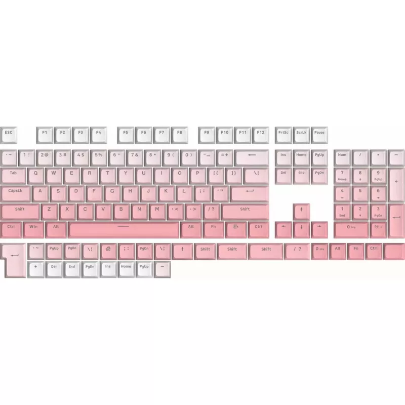 Mechaninė klaviatūra REDRAGON A139 Ombre Pink RGB apšvietimu