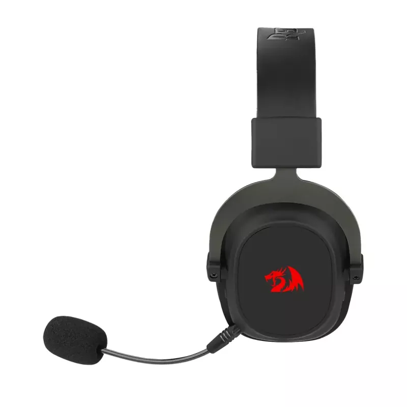 Laidinės Bluetooth ausinės ant ausų REDRAGON H510 Zeus Pro RGB — 20–20000 Hz, 1,8 m laidas, juodos
