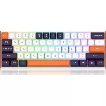 Mechaninė klaviatūra REDRAGON FIDD K683WBO RGB Backlit – Belaidė, be skaičių klaviatūros, su RGB apšvietimu
