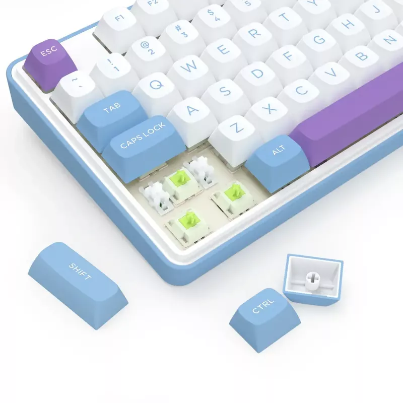 Mechaninė klaviatūra REDRAGON K707WBP-RGB-PRO laidinė USB mėlyna balta