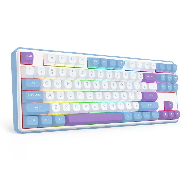 Mechaninė klaviatūra REDRAGON K707WBP-RGB-PRO laidinė USB mėlyna balta