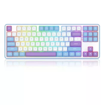 Mechaninė klaviatūra REDRAGON K707WBP-RGB-PRO laidinė USB mėlyna balta