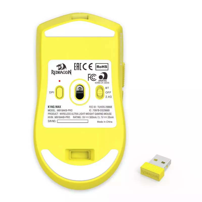 Pelė REDRAGON M918-AKB-PRO RF belaidė Bluetooth USB Type-C